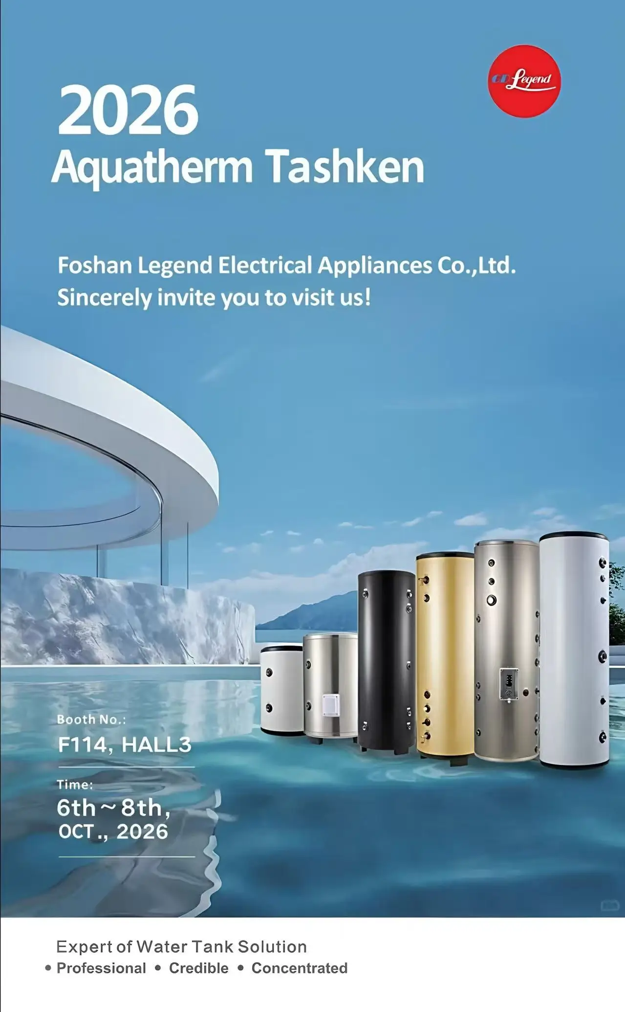 Foshan Legend: K&eacute;sz&uuml;lj&ouml;n fel az Aquatherm Tashkent 2026-ra &ndash; &Uuml;zbegiszt&aacute;nnak &eacute;p&iacute;tett tankokat hozunk!
